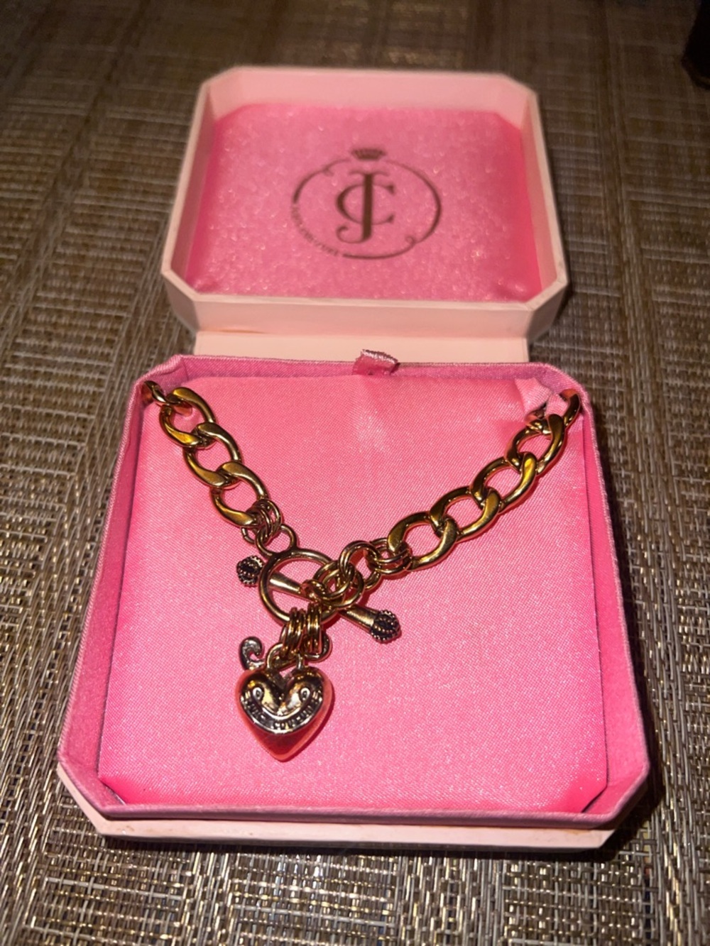 Kids/Teen Juicy Couture Gold-Tone Heart Charm Necklace